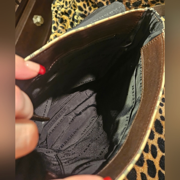 BURBERRY EUC Brown House Check Canvas Crossbody Bag Multiple colors/Beige - Picture 8 of 11